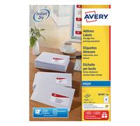 Avery J8160-100 Etiquetas de dirección A4 63,5 x 38,1 mm blancas (2100 etiquetas)