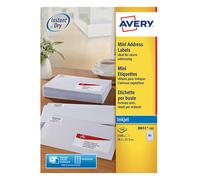 Avery J8651-100 Etiquetas de dirección A4 38,1 x 21,2 mm blancas (6.500 etiquetas)