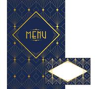 Avery - Juego de 6 tarjetas de identificación de ubicación navideña y año nuevo Chic