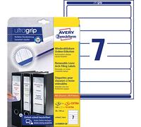 Avery L4760REV-20 38 x 192 mm, 20 hojas / 140 etiquetas, blanco