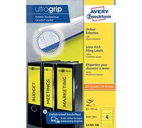Avery L4769-100 Amarillo Etiqueta para impresora autoadhesiva etiqueta de impresora - Etiquetas de impresora (Amarillo, Etiqueta para impresora autoadhesiva, A4, Papel, Laser/Inyección de tinta, Permanente)
