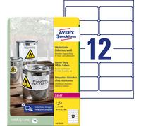 Avery L4776-20 - Etiquetas multiuso (99.1 x 42.3 mm, 249 unidades), blanco 240 u