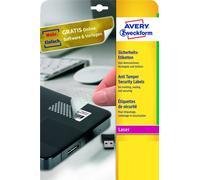 Avery l6114-20 etiqueta autoadhesiva rectángulo redondeado permanente