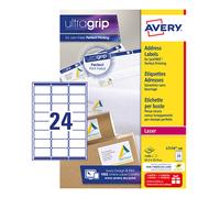 Avery L7159-100 Etiquetas de dirección A4 63,5 x 33,9 mm blancas (2400 etiquetas)