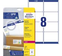 Avery L7165-40 - Paquete de 320 etiquetas de dirección, color blanco 1 blanco