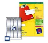 Avery L7656-100 - Paquete de 8400 etiquetas multiuso (46 x 11.1 mm), blanco