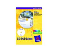 AVERY Zweckform L7760-25 selbstklebende CD-Etiketten (50 blickdichte CD-Aufklebe