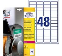 Avery l7911-10 etiqueta autoadhesiva rectángulo redondeado permanente