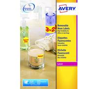 Avery labels neon red 210 x 297mm (20)