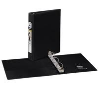 Avery Mini carpeta duradera de 3 anillos, anillos redondos de 1 pulgada, 1 carpeta negra (17167)