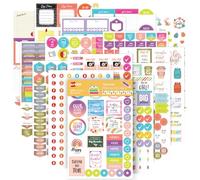 Avery Paquete de calcomanías para planificar profesores, 30 hojas de calcomanías para planificar profesores, juego de 1.430 calcomanías para tu planificador, diario o calendario (6781)