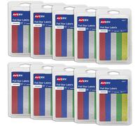 Avery Pegatinas de estrellas de aluminio, colores surtidos, 440 por paquete, 10 paquetes, 4 400 pegatinas de estrellas en total (06007)