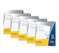 Avery Protectores de hojas de peso económico, sin ácidos, 8-0.5 x 11 pulgadas, 100 unidades, transparentes, paquete de 5 (75202)