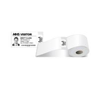 Avery Roll of Self-Adhesive Visitor Badges with Expiring Tabs - 250 Badges on ro