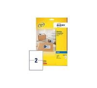 Avery Self Adhesive Parcel Shipping Labels, Inkjet Printers, 2 Labels Per A4 She