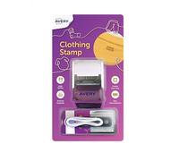 Avery Sello con nombre de ropa - Sello personalizable para ropa de niños, uniformes escolares y ropa de guardería, tinta de larga duración para más de 1000 marcas lavables, funciona en telas claras y