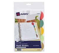 AVERY Style Edge Separadores de plástico insertables, 12,7 x 21,5 cm, 5 unidades, 1 juego (11118), 8,5 x 11 pulgadas