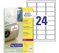 Avery TripleBond Labels - Etiquetas para impresoras, blanco (Paquete de 480)