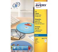 Avery White - Etiquetas para CD y DVD (impresión con tinta)