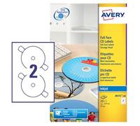 Avery White - Etiquetas para CD y DVD (impresión con tinta)