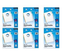 Avery WorkSaver Big Tab divisores, clara pestañas, 5-Tab, carta, blanco 6 unidades