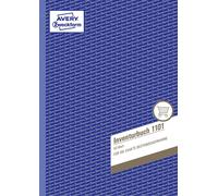 AVERY Zweckform 1101 Inventory Book (A4, 50 Inventory Forms, Micro-Perforated an