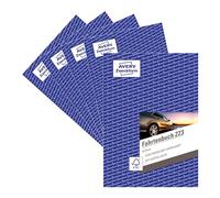 AVERY Zweckform 223-5 - Cuaderno de registro para coche, tamaño A5, 80 páginas, para 858 unidades, para viajes privados y de negocios, 5 unidades