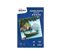 Avery Zweckform 2739 - Papel fotográfico (A4, 270 g/m², con brillo, 25 hojas)