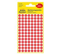 Avery Zweckform 3010 gomets de 8 mm rojos (416 etiquetas)