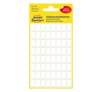 Avery Zweckform 3041 Etiquetas multifuncionales 13 x 8 mm, blancas (384 etiquetas)