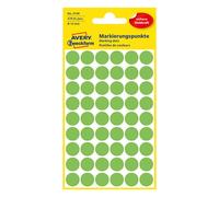Avery Zweckform 3149 - Gomets adhesivos de marcaje redondo 12 mm verde claro - 270 unidades
