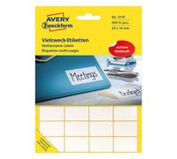 Avery Zweckform 3319 Etiquetas multifuncionales 29 x 18 mm blancas (960 etiquetas)