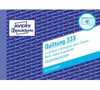 AVERY Zweckform 333 Bloques de recibos (A6 transversal, 3 x 50 hojas, con perfor