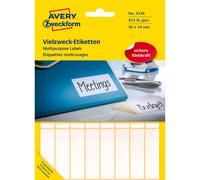 Avery Zweckform 3336 Multi-Purpose Labels 28 Sheets White (672 Labels Paper Matt