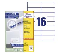 Avery Zweckform 3423 Etiquetas universales A4 105 x 35 mm blancas (1600 etiquetas)