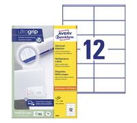 Avery Zweckform 3424 Etiquetas universales A4 105 x 48 mm blancas (1200 etiquetas)