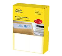 Avery Zweckform 3428 - Etiquetas para franqueo (para Frama, papel mate, 150 x 50 mm) 500 unidades), color blanco