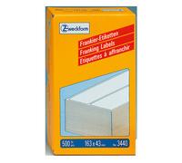 Avery Zweckform 3440 Etiquetas de franqueo 163 x 43 mm, blancas (500 etiquetas)
