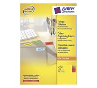 Avery Zweckform 3452 Etiquetas universales A4 105 x 37 mm rojas (1600 etiquetas)