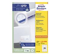Avery Etiquetas 3475-200 Universal 70 x 36 mm, para INTERNETMARKE (alemán), 200 hojas/4800, blanco
