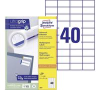 Avery Zweckform 3651 Universal Labels 52.5 x 29.7 mm 100 Sheets White 4,000 labe
