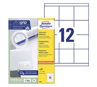 Avery Zweckform 3661 Etiquetas universales A4 70 x 67,7 mm blancas (1200 etiquetas)