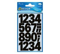 Avery Zweckform 3785 etiquetas negras 0-9 grandes