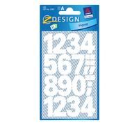 Avery Zweckform 3787 etiquetas 0-9 blancas grandes
