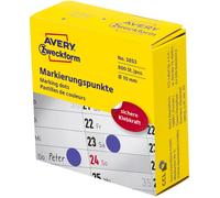 Avery-Zweckform 3853 Puntos Adhesivos Azul Ø10mm 800pcs Permanente Papel
