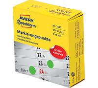 Avery Zweckform 3855 Marcadores, 19 mm, 1 rollo/250 etiquetas, Verde