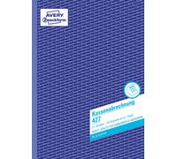 Avery Zweckform 427 - Libro de cuentas (A4, 50 hojas, en alemán), color azul 1 S
