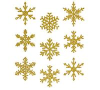Avery Zweckform 52950 Ventana imágenes, copos de nieve, 9 etiqueta, Oro