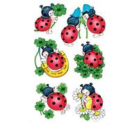 Avery Zweckform 53281 Pegatina Decorativa, mariquita, 12 pegatinas