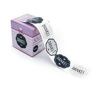 Avery Zweckform 56856 de a Pegatina (en rollo, Danke, 50 pegatinas en dispensador, estable del paquete)